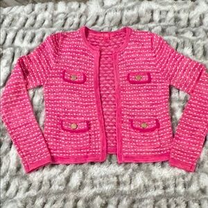 Lilly Pulitzer Pink Cardigan Sweater